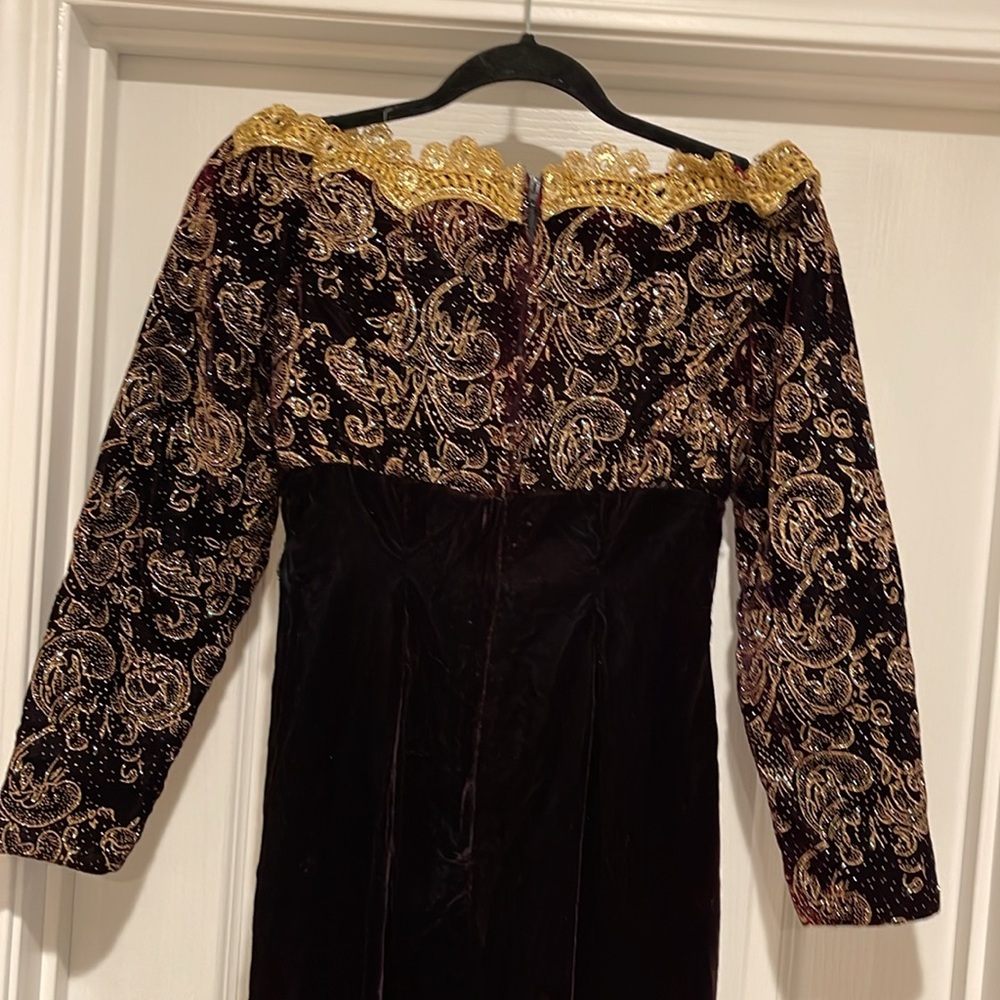 Vintage 80's Scott McClintock Off-The-Shoulder Dress Size 10 - Picture 6 of 15